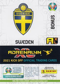 2021 Panini Adrenalyn XL UEFA Euro 2020 Kick Off #194 Second Skin (Sweden) Back