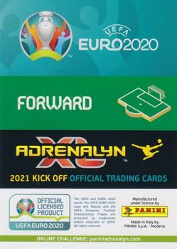 2021 Panini Adrenalyn XL UEFA Euro 2020 Kick Off - XXL Limited Edition #NNO Nemanja Nikolic Back