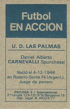 1977-78 Pacosa Futbol en Accion #NNO Carnevali Back
