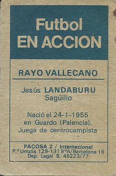 1977-78 Pacosa Futbol en Accion #NNO Landaburu Back