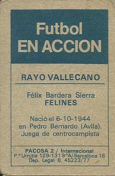 1977-78 Pacosa Futbol en Accion #NNO Felines Back