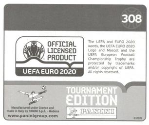 2021 Panini UEFA Euro 2020 Tournament Edition #308 Aleksandar Trajkovski Back