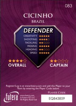 2009-10 Futera World Football Online Series 1 #83 Cicinho Back