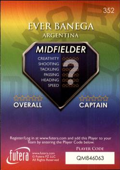 2009-10 Futera World Football Online Series 1 #352 Ever Banega Back