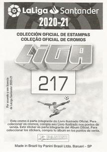 2020-21 Panini LaLiga Santander Stickers (Brazil) #217 Pablo Insua Back