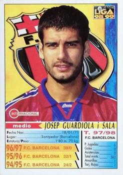 1998-99 Mundicromo Las Fichas de la Liga #12 Guardiola Back