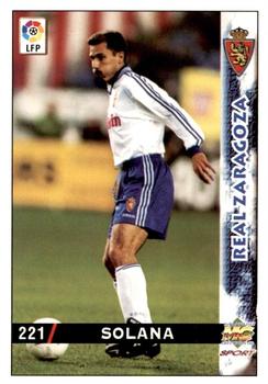 1998-99 Mundicromo Las Fichas de la Liga #221 Solana Front