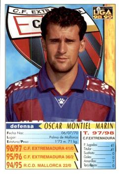 1998-99 Mundicromo Las Fichas de la Liga #336 Oscar Back
