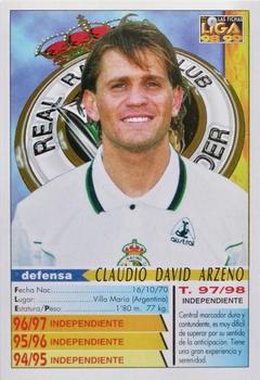 1998-99 Mundicromo Las Fichas de la Liga #496 Arzeno Back
