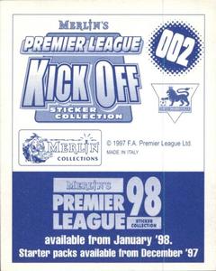 1997-98 Merlin Premier League Kick Off #2 Neil Redfearn Back