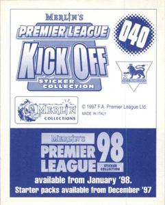 1997-98 Merlin Premier League Kick Off #40 Chris Fairclough Back