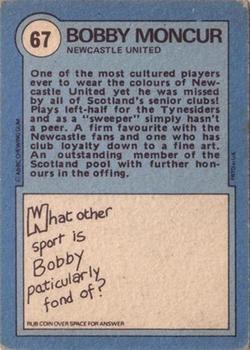 1972-73 A&BC Scottish Footballers (Orange/Blue Back) #67 Bobby Moncur Back