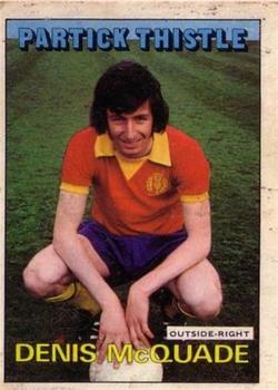1972-73 A&BC Scottish Footballers (Orange/Blue Back) #110 Denis McQuade Front