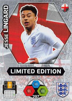 2018 Panini Adrenalyn XL England - Limited Edition #LE-JL Jesse Lingard Front