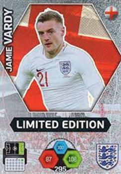 2018 Panini Adrenalyn XL England - Limited Edition #LE-JV Jamie Vardy Front
