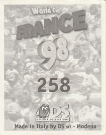 1998 DS World Cup France 98 Stickers #258 Goran Djorovic Back