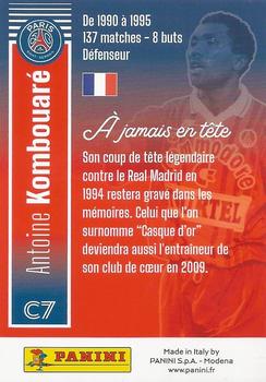 2021 Panini Paris Saint Germain 50 ans #C7 Antoine Kombouaré Back