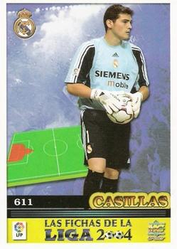 2003-04 Mundicromo Las Fichas de la Liga 2004 #611 Casillas Back