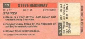 1980-81 Topps Footballer (Pink Back) - Singles #13 Steve Heighway Back