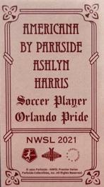 2021 Parkside NWSL Premier Edition - Americana Minis #NNO Ashlyn Harris Back