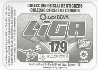 2015-16 Panini LaLiga BBVA Stickers (Brazil) #179 Keko / Borja Bastón Back