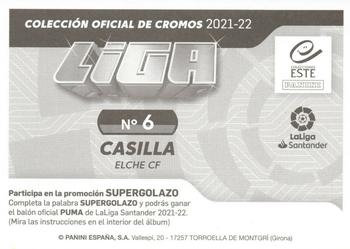 2021-22 Panini LaLiga Santander Este Stickers #6 Francisco Casilla Back