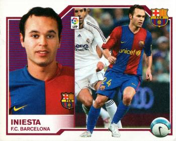 2007-08 Panini Liga Este Stickers #NNO Iniesta Front