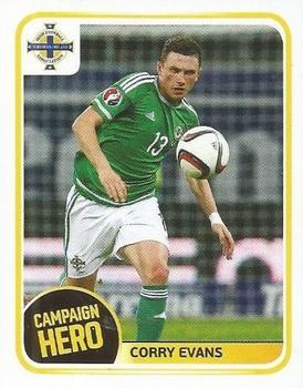 2016 Panini Northern Ireland Official Sticker Collection #191 Corry Evans Front
