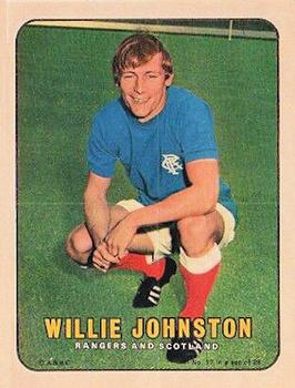 1970 A&BC Footballers pin-ups (Scottish) #17 Willie Johnston Front