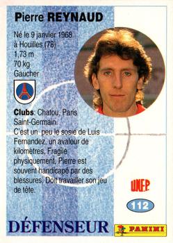 1994 Panini French League #112 Pierre Reynaud Back