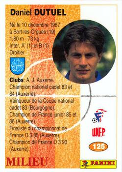 1994 Panini French League #125 Daniel Dutuel Back