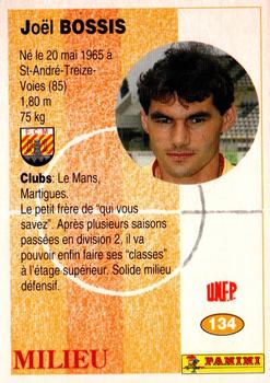 1994 Panini French League #134 Joël Bossis Back