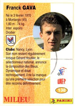 1994 Panini French League #138 Franck Gava Back