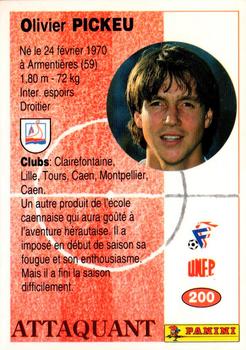 1994 Panini French League #200 Olivier Pickeu Back
