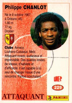 1994 Panini French League #229 Philippe Chanlot Back