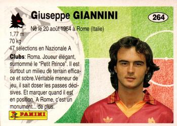1994 Panini French League #264 Giuseppe Giannini Back