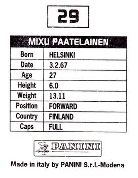 1994-95 Panini Football League 95 #29 Mixu Paatelainen Back