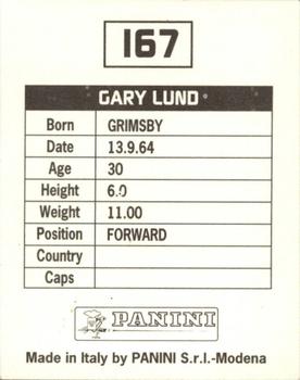 1994-95 Panini Football League 95 #167 Gary Lund Back