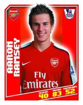 2008-09 Topps Premier League Sticker Collection #17 Aaron Ramsey Front