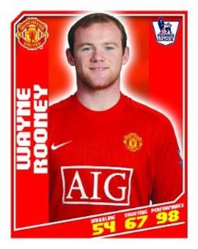 2008-09 Topps Premier League Sticker Collection #290 Wayne Rooney Front