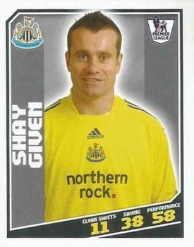 2008-09 Topps Premier League Sticker Collection #316 Shay Given Front
