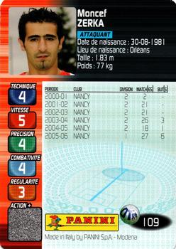 2006-07 Panini Derby Total Evolution #109 Moncef Zerka Back