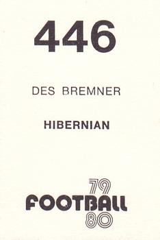 1979-80 Transimage Football Stickers #446 Des Bremner Back