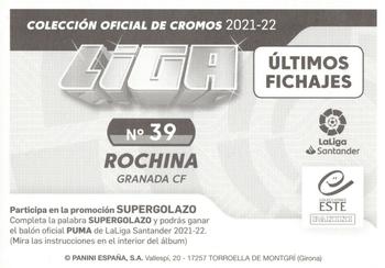 2021-22 Panini LaLiga Santander Este Stickers - Ultimos Fichajes #689 Rochina Back