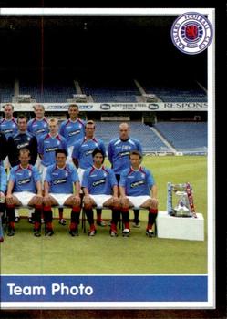 2003-04 Panini Scottish Premier League #370 Rangers Team Group Front