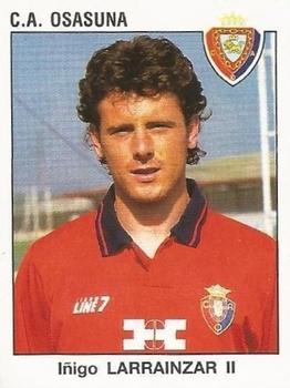 1993-94 Panini Fútbol Estrellas de la Liga #176 Inigo Larrainzar II Front