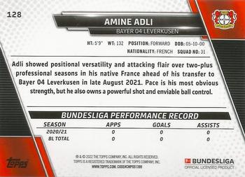2021-22 Topps Bundesliga #128 Amine Adli Back