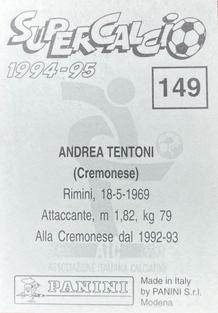 1994-95 Panini Supercalcio Stickers #149 Andrea Tentoni Back