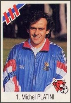 1992 La Vache Qui Rit 20 Stars de l'Equipe de France 92 #1 Michel Platini Front