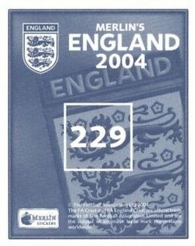 2004 Merlin England #229 Hakan Yakin Back